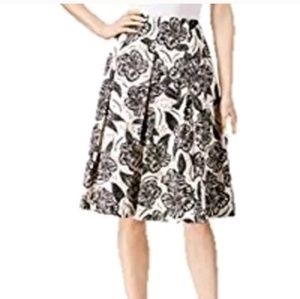 Charter Club Women's 14 Floral Printed Pleated Kne